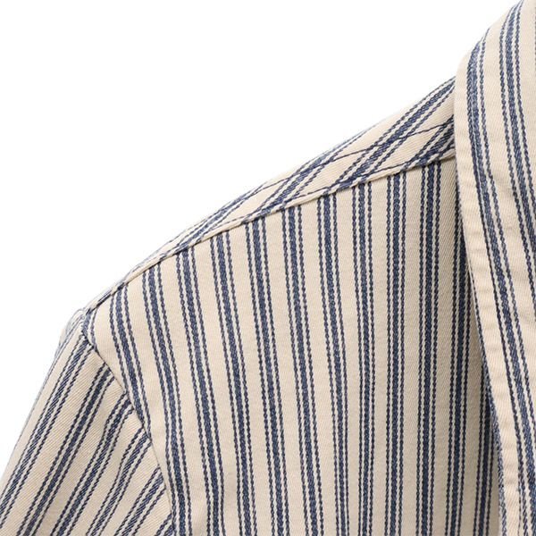 45rpm 45アールピーエム ストライプ ショート ジャケット 2 ベージュ×グリーン レディース