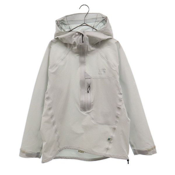 Karrimor カリマー ワンポイントロゴプリント ナイロンジャケット S グレー アウトドア 収納袋付 メンズ