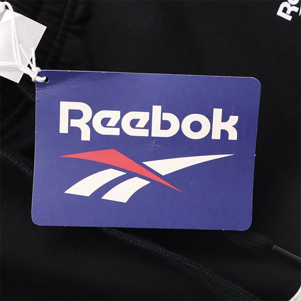 未使用 リーボック ワンポイントロゴプリント スウェット ミニスカート M ブラック×ホワイト Reebok レディース