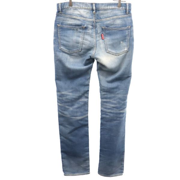 MARBLES マーブルズ ダメージ加工 デニムパンツ M ブルー ストレッチ ジーパン メンズ