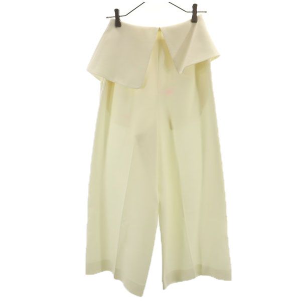 エンフォルド ダブルクロストラウザー パンツ 36 ホワイト ENFOLD レディース