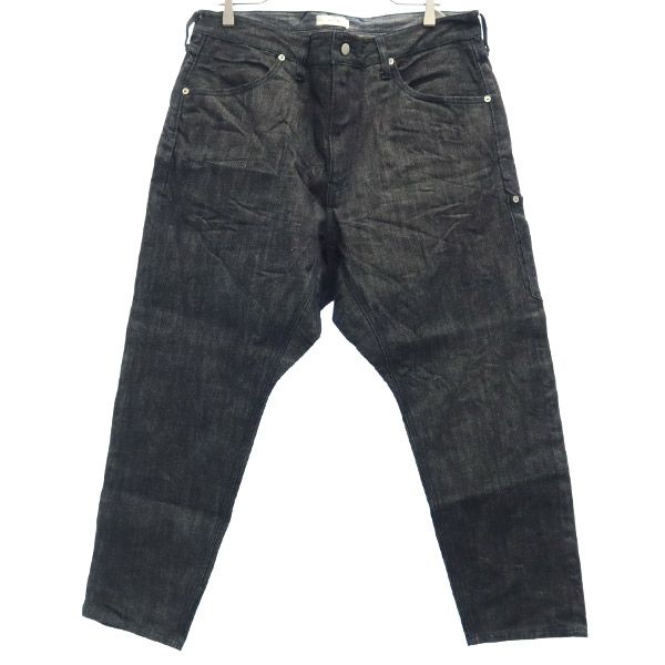 ウェア ドロップクロッチジーンズ テーパードデニムパンツ w33 ネイビー系 WHEIR ジーパン メンズ