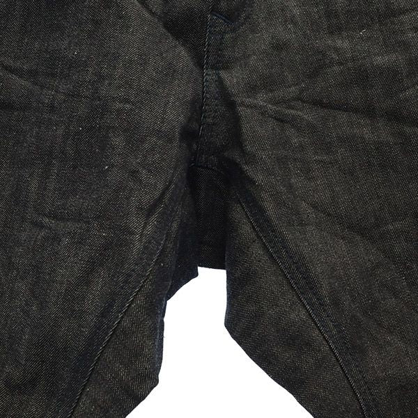 ウェア ドロップクロッチジーンズ テーパードデニムパンツ w33 ネイビー系 WHEIR ジーパン メンズ