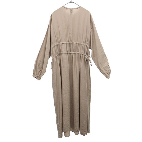 CLANE クラネ 長袖 ロングワンピース F ベージュ レディース