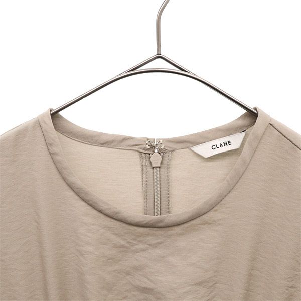 CLANE クラネ 長袖 ロングワンピース F ベージュ レディース