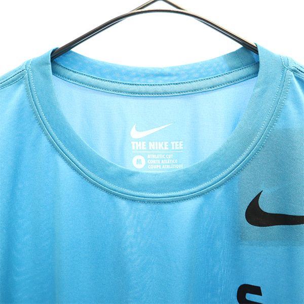 未使用 NIKE ナイキ プリント ウォームアップ トレーニングウェア M ブルー メンズ