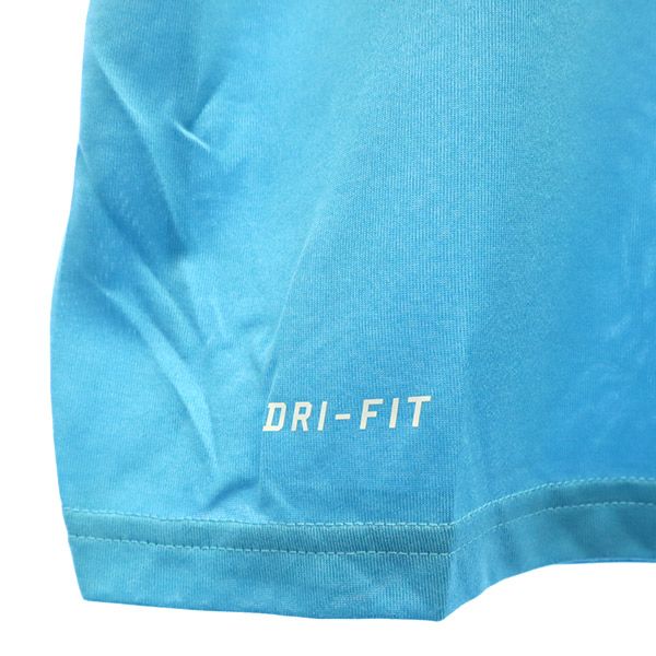 未使用 NIKE ナイキ プリント ウォームアップ トレーニングウェア M ブルー メンズ