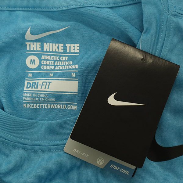 未使用 NIKE ナイキ プリント ウォームアップ トレーニングウェア M ブルー メンズ