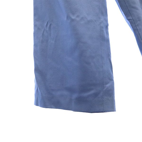 グリーンレーベルリラクシング ウールブレンド ワイドパンツ 38 ブルー green label relaxing UNITED ARROWS レディース