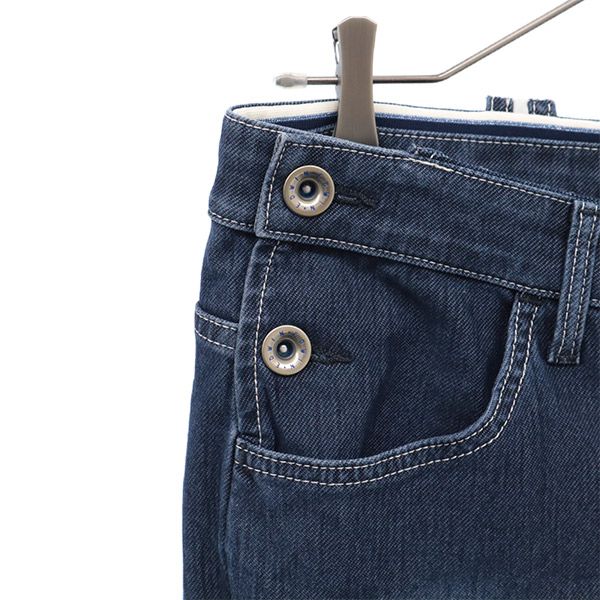 エドウィン テーパードデニムパンツ M ネイビー EDWIN ジーパン レディース