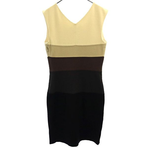 未使用 BCBGMAXAZRIA ビーシービージーマックスアズリア ノースリーブ ワンピース S ベージュ系 レディース