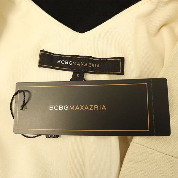 未使用 BCBGMAXAZRIA ビーシービージーマックスアズリア ノースリーブ ワンピース S ベージュ系 レディース