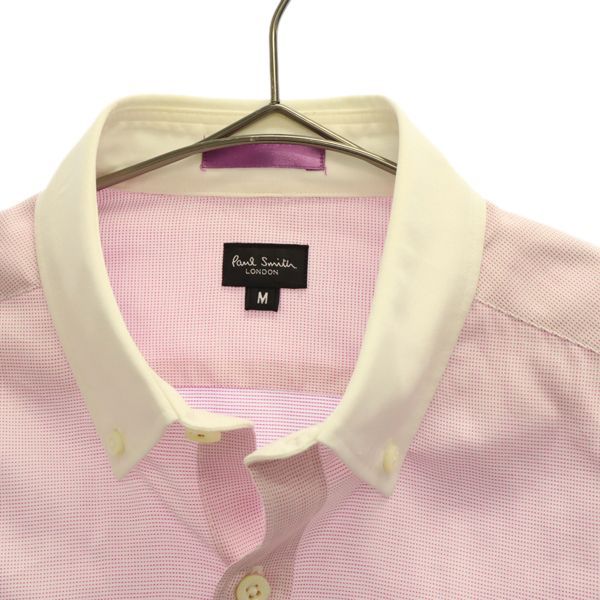 Paul Smith ポールスミス ドット 長袖 ボタンダウンシャツ M レッド メンズ