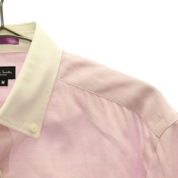Paul Smith ポールスミス ドット 長袖 ボタンダウンシャツ M レッド メンズ