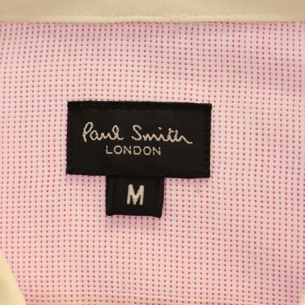 Paul Smith ポールスミス ドット 長袖 ボタンダウンシャツ M レッド メンズ