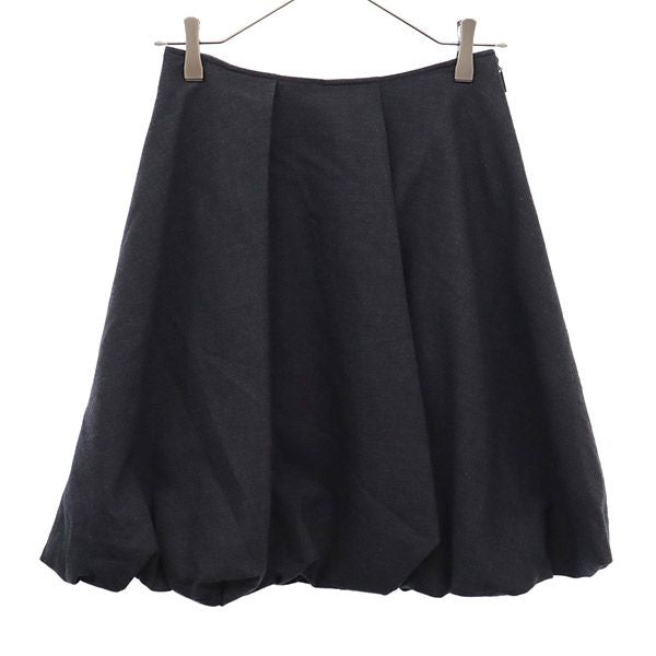 Rene ルネ 日本製 ウールブレンド ミニスカート 34 グレー レディース