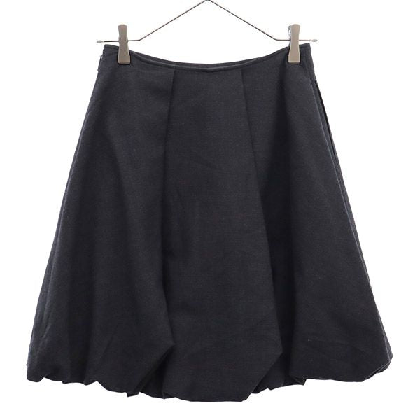 Rene ルネ 日本製 ウールブレンド ミニスカート 34 グレー レディース