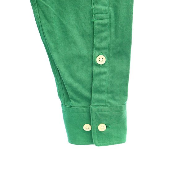 FACTOTUM ファクトタム 長袖 ボタンダウンシャツ F グリーン メンズ