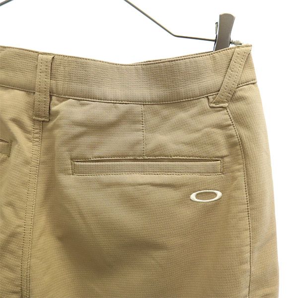 オークリー ワンポイントロゴ刺繍 ロングパンツ W30 ベージュ系 OAKLEY メンズ