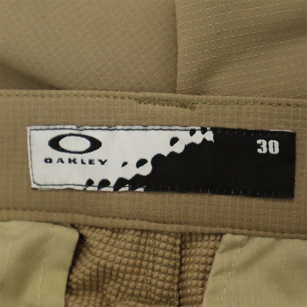 オークリー ワンポイントロゴ刺繍 ロングパンツ W30 ベージュ系 OAKLEY メンズ