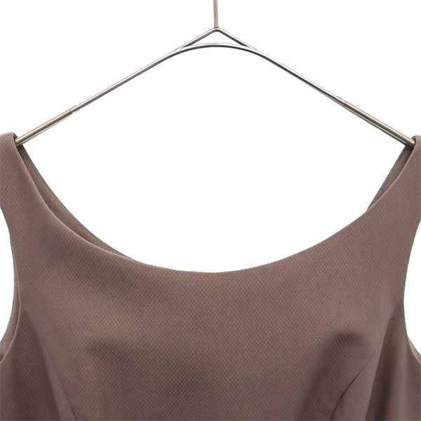 Rene basic ルネベーシック ノースリーブ ワンピース 32 ブラウン レディース