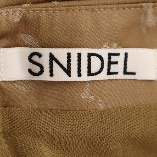 SNIDEL スナイデル SWFO201036 総柄 サテンジャガード キャミワンピース 1 ベージュ系 レディース