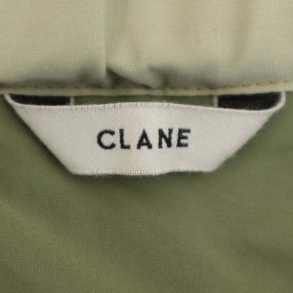 CLANE クラネ ミックスプリーツ アシンメトリー ロングスカート 1 グリーン レディース