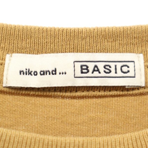 ニコアンドベーシック ノースリーブ ワンピース M イエロー系 nico and… BASIC レディース