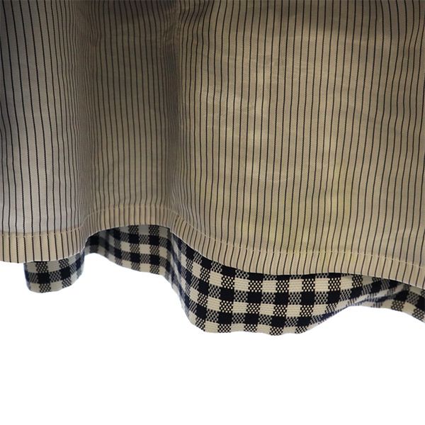 ブルックスブラザーズ チェック 半袖 ワンピース 2 ネイビー系 Brooks Brothers レディース