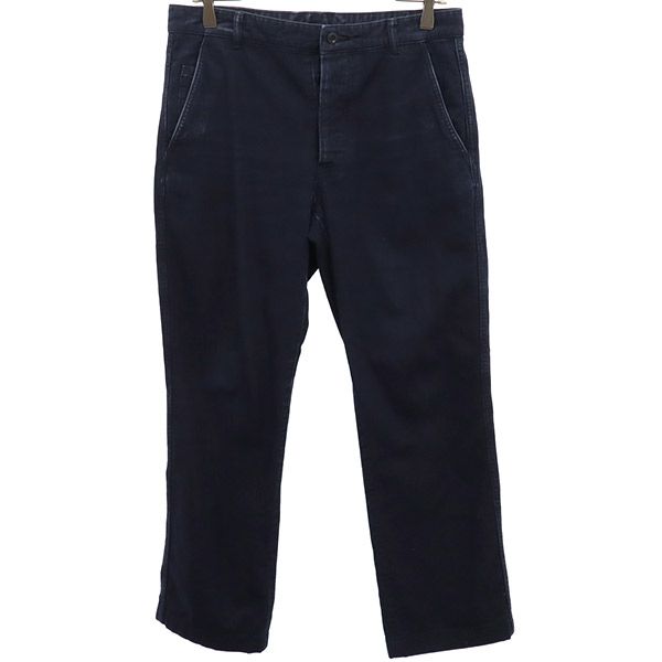 MARGARET HOWELL マーガレットハウエル MHL. ボタンフライ ストレートデニムパンツ S ネイビー ジーパン メンズ