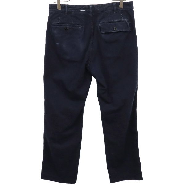 MARGARET HOWELL マーガレットハウエル MHL. ボタンフライ ストレートデニムパンツ S ネイビー ジーパン メンズ