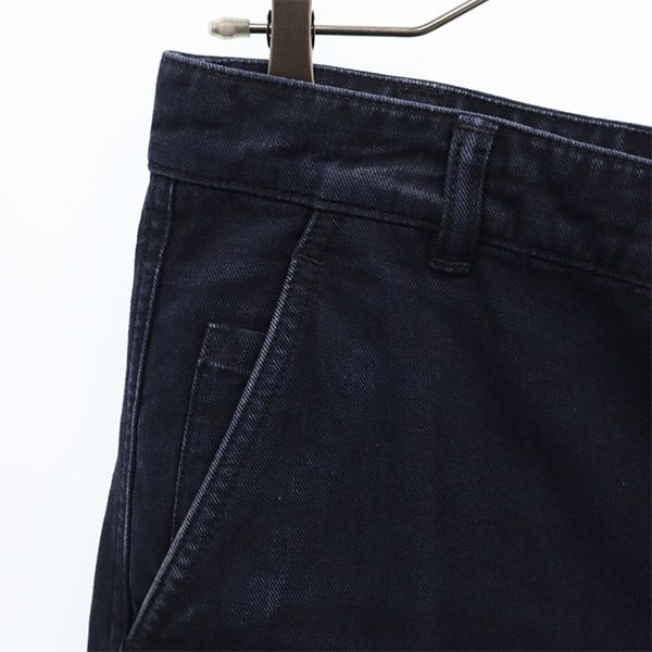 MARGARET HOWELL マーガレットハウエル MHL. ボタンフライ ストレートデニムパンツ S ネイビー ジーパン メンズ