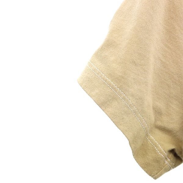 トゥルーレリジョン プリント 半袖 Vネック Tシャツ XS ベージュ TRUE RELIGION レディース