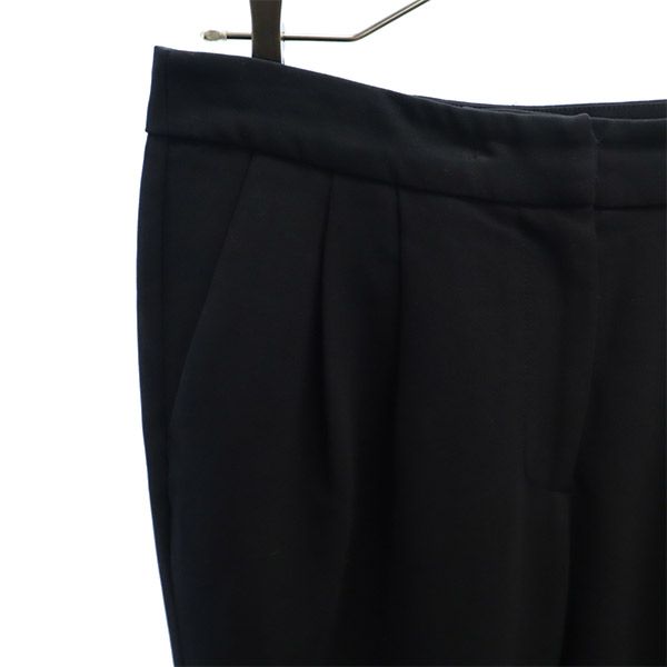 ENFOLD エンフォルド アンクル スラックスパンツ 36 ブラック レディース