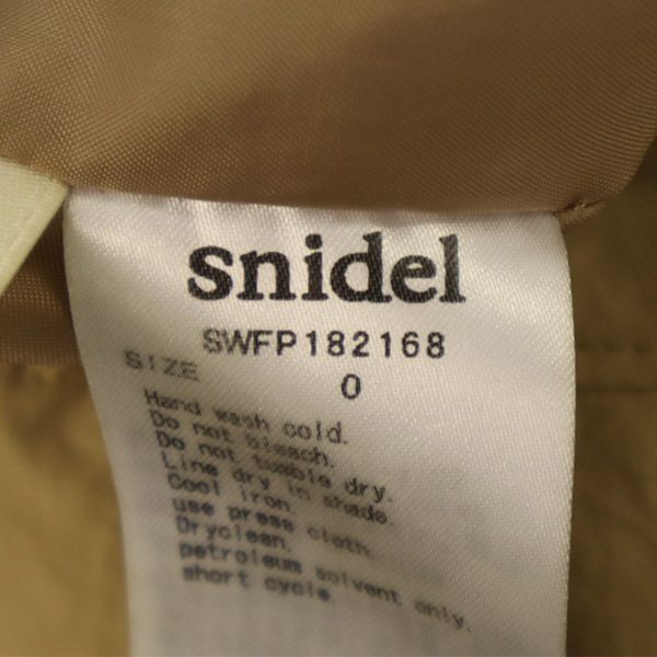 スナイデル SWFP182168 ショートパンツ 0 ベージュ SNIDEL レディース