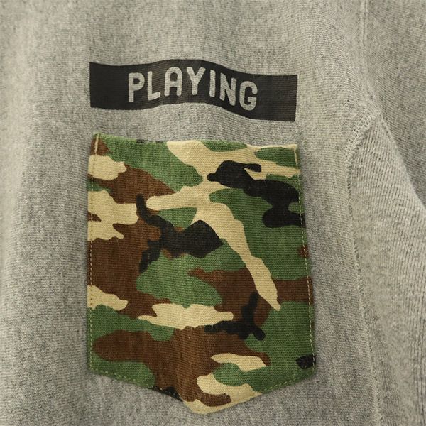 チャンピオン ワンポイントプリント 半袖 リバースウィーブ ヘビーウエイト Tシャツ SMALL グレー Champion クルーネック レディース