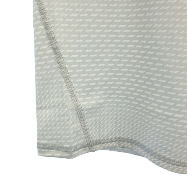 未使用 アンダーアーマー 総柄 トレーニング 長袖 Tシャツ MD グレー UNDER ARMOUR ロンT クルーネック スポーツ メンズ