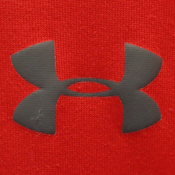 アンダーアーマー プリント トレーニング 半袖 Tシャツ MD レッド UNDER ARMOUR クルーネック スポーツ ウォームアップ メンズ