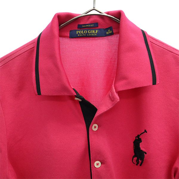 ポロゴルフラルフローレン ワンポイントロゴ刺繍 ゴルフ 半袖 ポロシャツ XS ピンク POLO GOLF RALPH LAUREN レディース