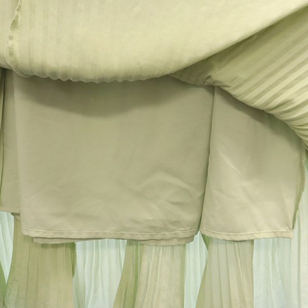 SNIDEL スナイデル SWFS211127 マキシ丈 フリル ティアードスカート 0 グリーン レディース