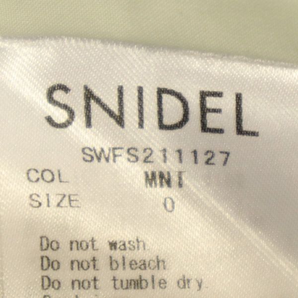 SNIDEL スナイデル SWFS211127 マキシ丈 フリル ティアードスカート 0 グリーン レディース