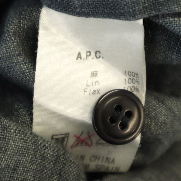 アーペーセー リネン ノースリーブ ワンピース S グレー系 A.P.C. レディース