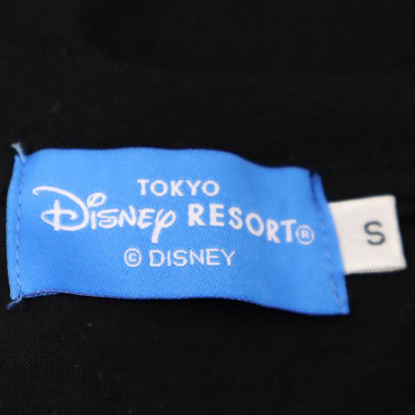 東京ディズニーリゾート ミッキーマウスプリント 半袖 Tシャツ S ブラック TOKYO DISNEY RESORT キャラクター メンズ