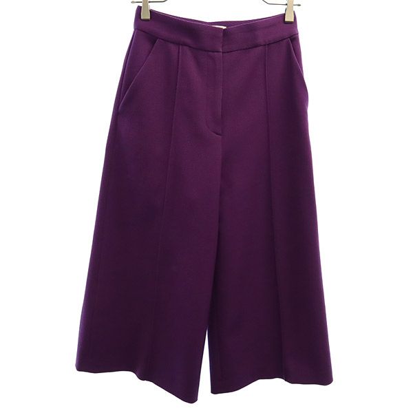 CYCLAS シクラス ウールブレンド ワイドパンツ 32 パープル レディース