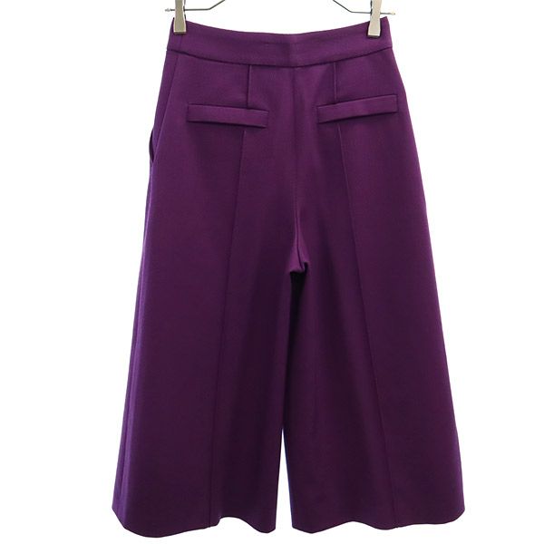 CYCLAS シクラス ウールブレンド ワイドパンツ 32 パープル レディース