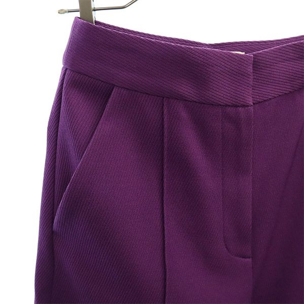 CYCLAS シクラス ウールブレンド ワイドパンツ 32 パープル レディース