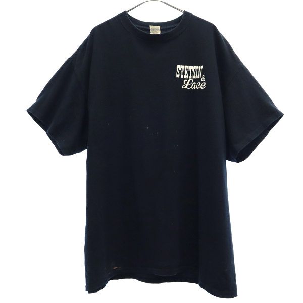 ギルダン プリント 半袖 Tシャツ XL ブラック GILDAN クルーネック メンズ