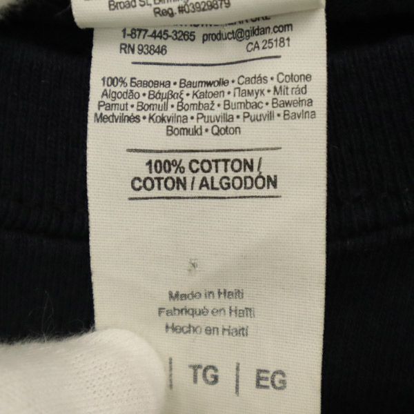 ギルダン プリント 半袖 Tシャツ XL ブラック GILDAN クルーネック メンズ