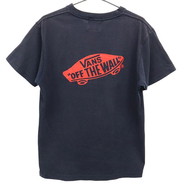 バンズ ビームスボーイ コラボ プリント 半袖 Tシャツ S ネイビー VANS BEAMS BOY レディース