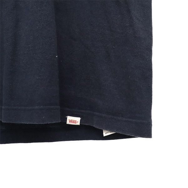 バンズ ビームスボーイ コラボ プリント 半袖 Tシャツ S ネイビー VANS BEAMS BOY レディース